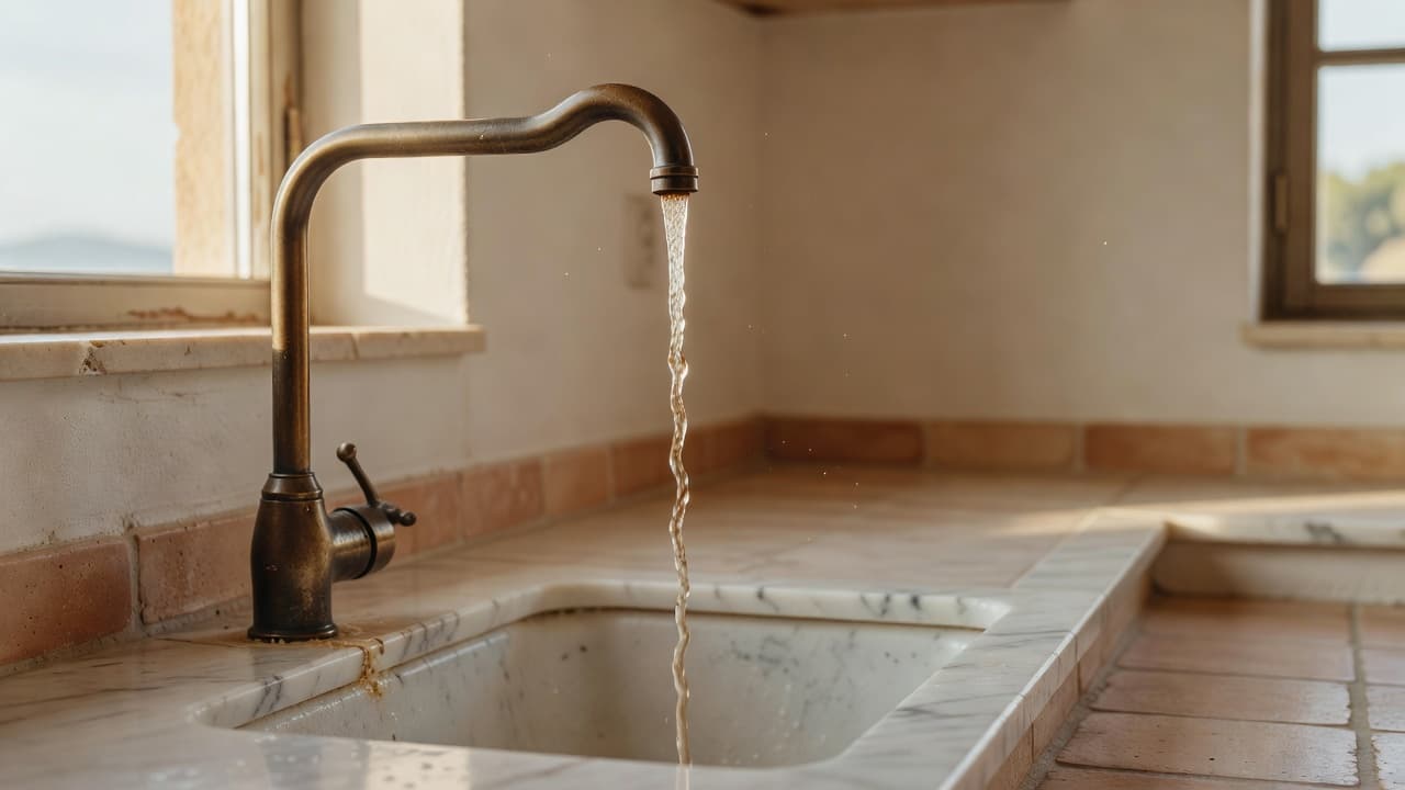 Brown water from hot tap: what's causing it and what to do