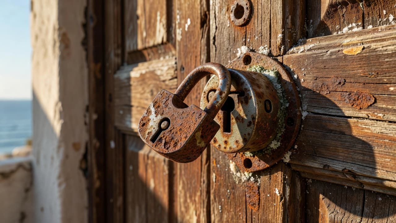 Storeroom lock stuck after months of not being used